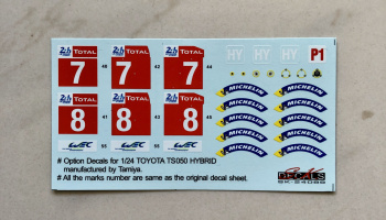 Toyota TS050 Le Mans Option Decal - SKDecals