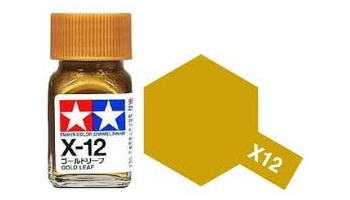 X-12 Gold Leaf Enamel Paint X12 - Tamiya
