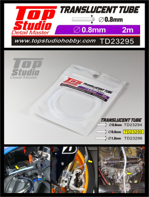 0.8mm Translucent Tube 2m - Top Studio