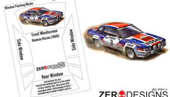 Nissan 240RS (BS110) Rally Window Painting Masks (Beemax) - Zero Paints