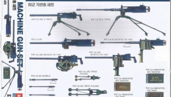 Model Kit military 13262 - US MACHINE GUN SET (1:35) - Academy