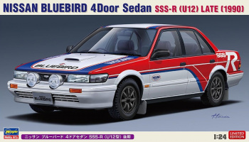 SLEVA 261,-Kč  30% DISCOUNT - Nissan Bluebird 4-door sedan SSS-R (U12 type) late 1/24 - Hasegawa