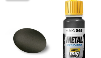 METALLIC Gun Metal Metal Acrylics  (17 ml) – AMMO Mog