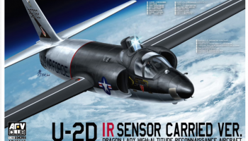 SLEVA 359,-Kč 25%  DISCOUNT- Lockheed U-2D IR Sensor carried ver. 1/48 - AFV Club