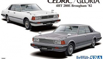 SLEVA 110,-Kč 20%  DISCOUNT - Nissan P430 Cedric/Gloria 4HT 280E Brougham '82 1:24 - Aoshima