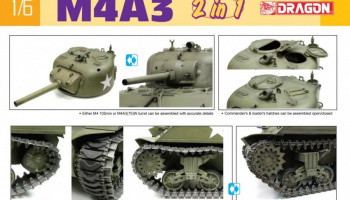 M4A3 105mm Howitzer Tank / M4A3(75)W (2 in 1) (1:6) - Dragon