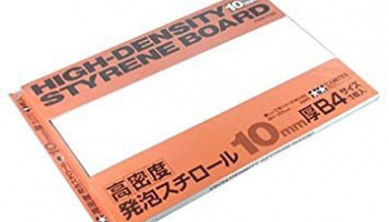 High-Density Styrene Board 10mm B4 (1pc.) - Tamiya