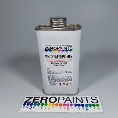 Airbrushing White Primer/Micro Filler (250ml) - Zero Paints