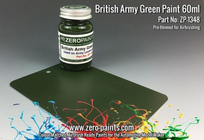 British Army Green (Land Rovers) Paint 60ml - Zero Paints