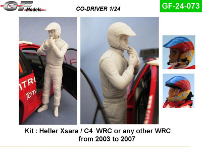 Co-driver Figure WRC 1/24 - GF Models
