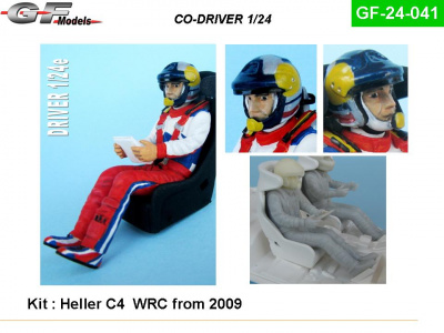 Co-Driver Figure WRC 1:24 - GF Models
