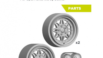 Conrero set up 2: Rally Rims 15 Inches + Lights - Resin Parts - Decalcas