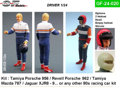 Driver Figure Stuck Porsche 1:24 - GF Models