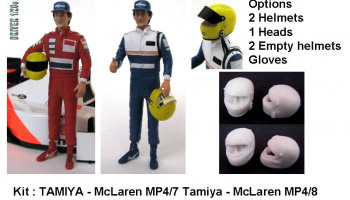 Driver Figure Senna McLaren 4/7,4/8 , Williams FW16 - GF Models