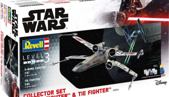 Gift-Set SW 06054 - X-Wing Fighter (1:57) + TIE Fighter (1:65) - Revell
