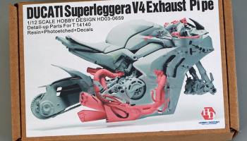 Ducati Superleggera V4 Exhaust Pipe Detail-up Parts For T (14140) 1/12 - Hobby Design