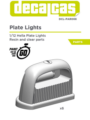 Hella plate lights 1/12 - Decalcas