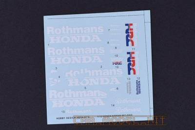 Honda NSR500 89' Logo Rothmans 1/12 - Hobby Design