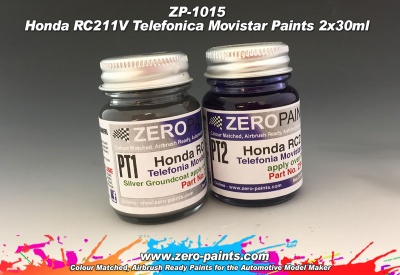 Honda RC211V Telefonica Movistar Paints 2x30ml - Zero Paints
