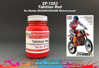Honda Tahitian Red CR250R/CR45R Motocrosser Bikes (Tamiya) 60ml - Zero Paints