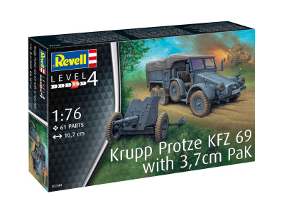 Krupp Protze KFZ 69 with 3,7cm Pak (1:76) - Revell