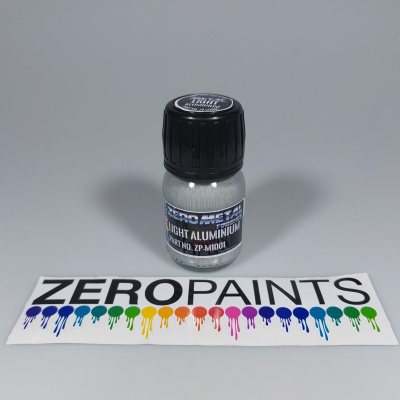 Light Aluminium Paint - 30ml - Zero Metal Finishes - Zero Paints