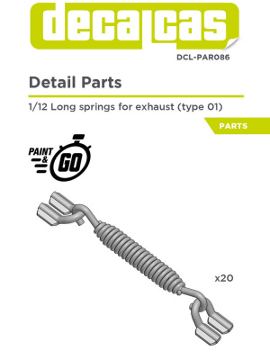 Long springs for exhausts - Type 1 1/12 - Decalcas