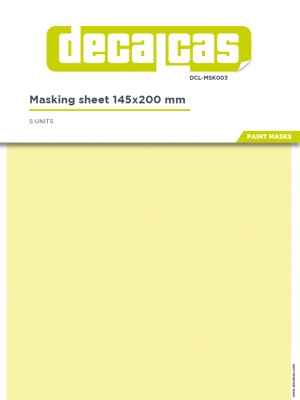 Masking Sheets 145x200mm 5pcs - Decalcas