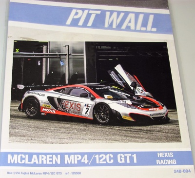 Mclaren MP4/12C GT3 HEXIS RACING - PIT WALL