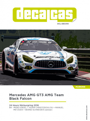 Mercedes AMG GT3 Team Black Falcon - Decalcas