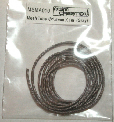 Mesh Tube 1.5mm diameter x 1m (Gray) - MSM Creation