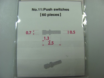 Metal Rivet No.11 Push Switches - Model Factory Hiro