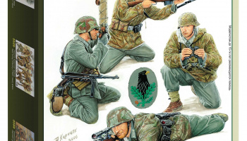 SLEVA 90,-Kč 43% DISCOUNT - Model Kit figurky - German Sniper Team (1:35) – Zvezda