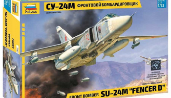 Model Kit letadlo 7267 - Front bomber Su-24M "Fencer D" (1:72) - Zvezda