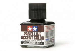 Panel Line Accent Color Dark Brown 40ml - Tamiya