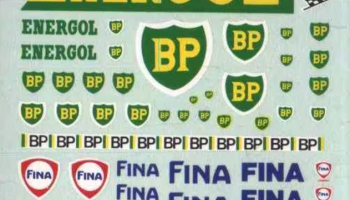 Logos: BP, Energol, Fina, Pure, Gasoline, Liquid Moly 1/43 - Interdecal