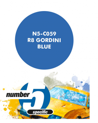 R8 Gordini Blue  Paint for Airbrush 30 ml - Number 5