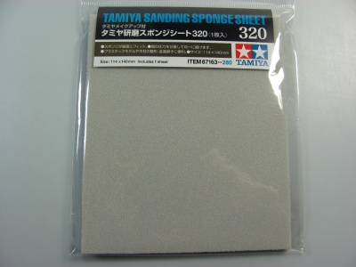 Sanding Sponge Sheet 320 - Tamiya