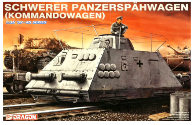 SLEVA  180,-Kč  20% DISCOUNT - Schwerer Panzerspähwagen (Kommandowagen) (s.SP) 1:35 - Dragon