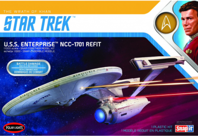 Star Trek The Wrath of Khan USS Enterprise NCC-1701 Refit 1/1000 - Polar Lights