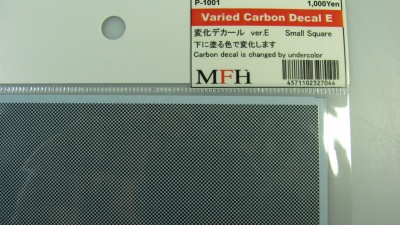 Varied Carbon Decal E - Model Factory Hiro