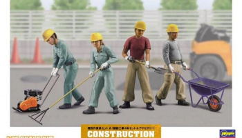 SLEVA 93,- Kč 30% DISCOUNT- Construction Worker Set A 1/35 - Hasegawa