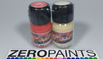 Porsche 911 Carrera RSR Toblerone Red/Cream 2x30ml - Zero Paints
