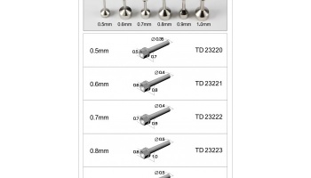 0.7mm Hex Rivets (A) - Top Studio