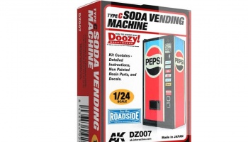 SLEVA 25% DISCOUNT - RETRO SODA VENDING MACHINE / TYPE C 1/24 - AK-Interactive