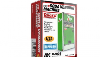 SLEVA 25% DISCOUNT - RETRO SODA VENDING MACHINE / TYPE D 1/24 - AK-Interactive