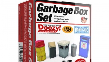 SLEVA 25% DISCOUNT - RETRO GARBAGE BOX SET 1/24 - AK-Interactive