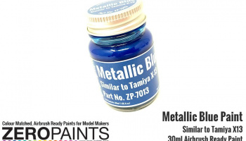 Metallic Blue Paint 30ml - Similar to Tamiya X-13 - Zero Paints