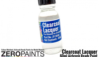 Clearcoat Lacquer 60ml - Pre-thinned ready for Airbrushing - Zero Paints