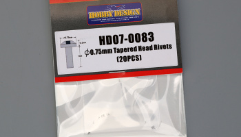 Tapered Head Rivets 0.75mm - Hobby Design